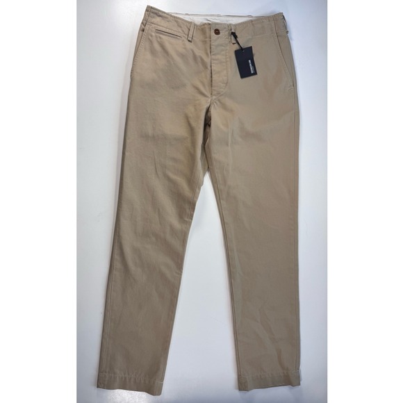 Buck Mason Other - BUCK MASON Uniform Khaki Paperback Twill Maverick Slim Officer Chino Mens 29x32